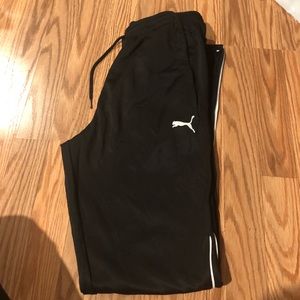 Puma pants- zip bottoms